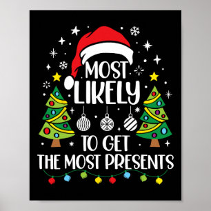 Affiche Plus susceptible de recevoir le plus de cadeaux Fa