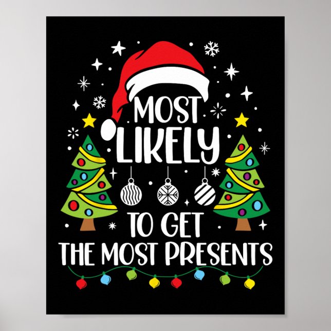 Affiche Plus susceptible de recevoir le plus de cadeaux Fa (Devant)
