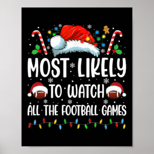 Affiche Plus susceptible de regarder tous les matchs de fo