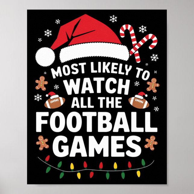 Affiche Plus Susceptible de Regarder Tous les Matchs de Fo (Devant)