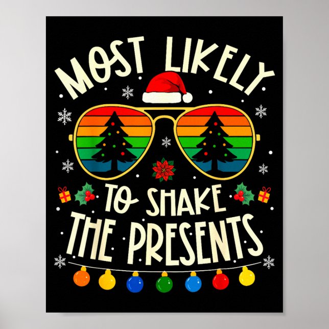 Affiche Plus susceptible de secouer le Noël drôle correspo (Devant)