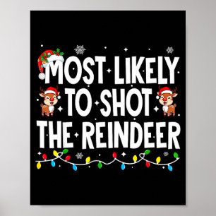 Affiche Plus susceptible de tirer sur la famille de Noël a