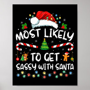 Affiche Plus susceptible d'obtenir Sy avec le Père Noël Dr