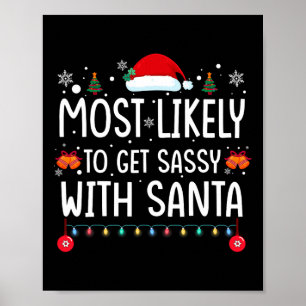 Affiche Plus susceptible d'obtenir Sy avec Santa Fun Famil