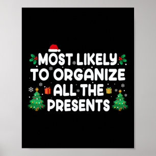 Affiche Plus susceptible d'organiser tous les cadeaux de l