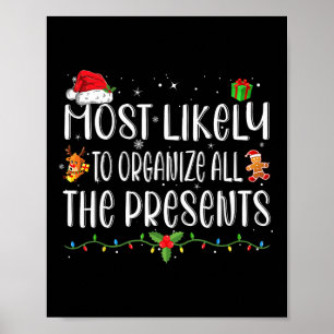 Affiche Plus susceptible d'organiser tous les cadeaux de l
