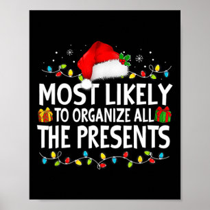 Affiche Plus susceptible d'organiser tous les cadeaux de l
