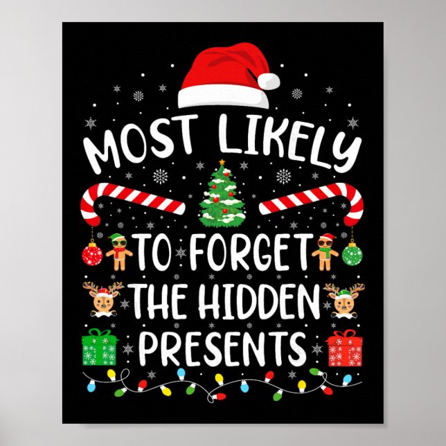 Affiche Plus Susceptible d'Oublier les Cadeaux Cachés Corr (Devant)