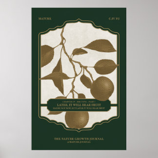 AFFICHE PLUS TARD, IL PORTERA DES FRUITS