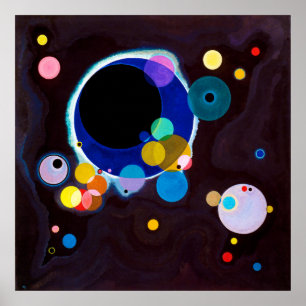 Affiche Plusieurs cercles, Wassily Kandinsky