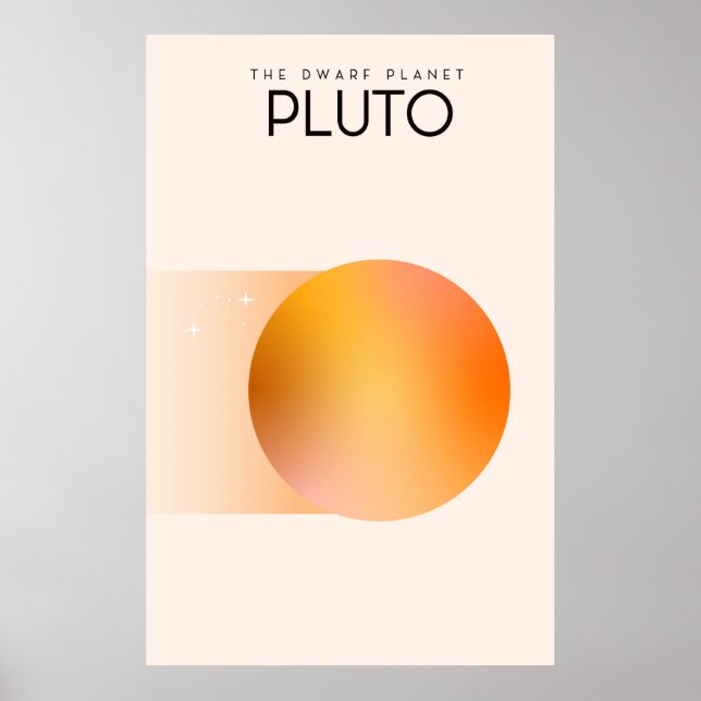 Affiche Pluto, planète naine (Devant)