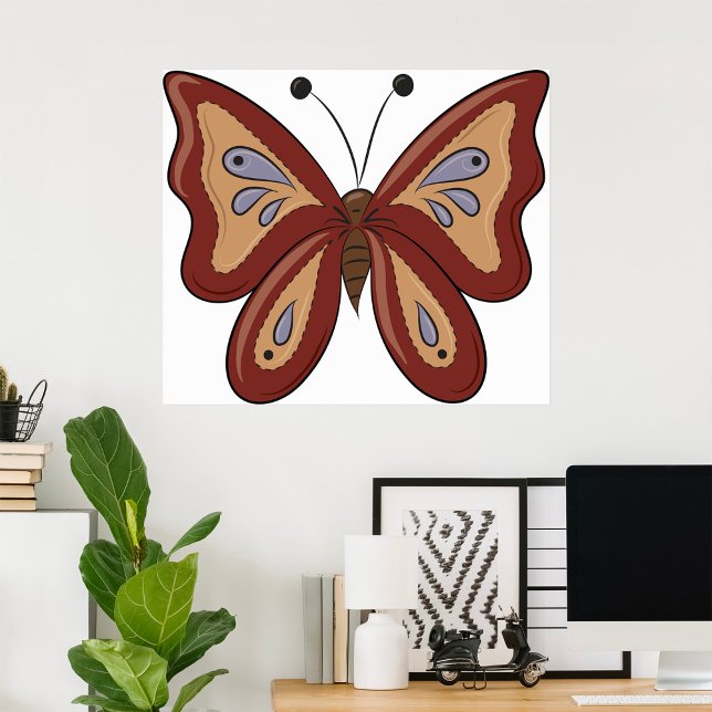 Affiche Plutôt Brown Butterly (Créateur téléchargé)