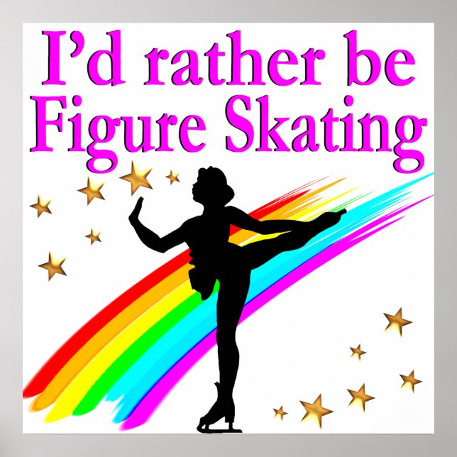 AFFICHE PLUTÔT ÊTRE DU SKATING FIGURE (Devant)