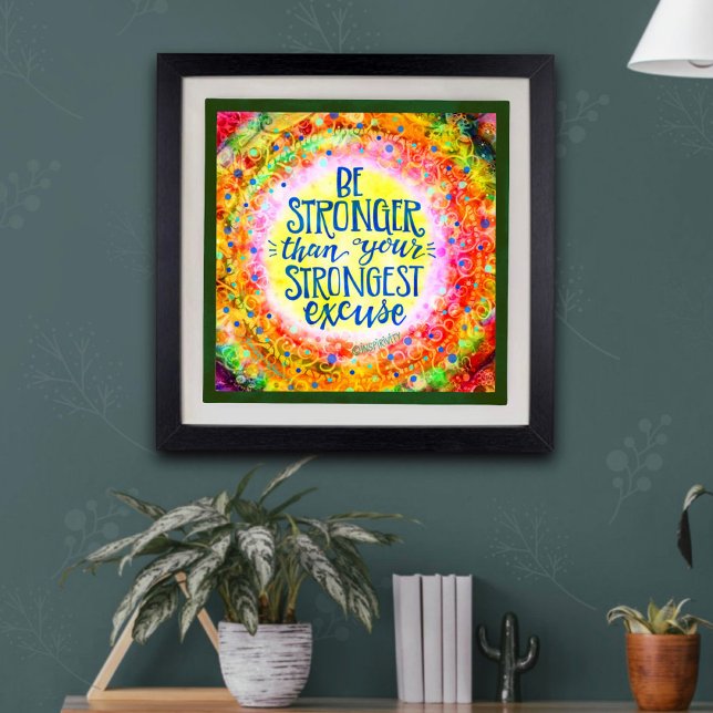 Affiche Plutôt Plus Fort Que D'Excuser L'École D'Inspiriti (Créateur téléchargé)