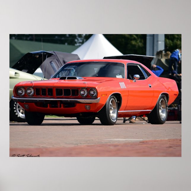 Affiche Plymouth Cuda 440 1971 (Devant)
