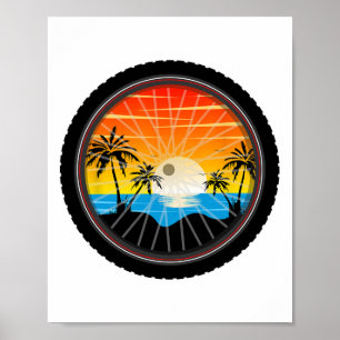 Affiche Pneu de roue de vélo de montagne vélo fatbike