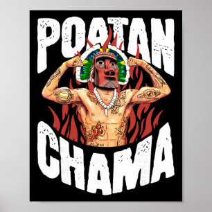 Affiche Poatan Chama Fan de MMA Jjb Boxe Muay Thai Kickbox