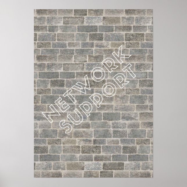 Affiche Poater Network support (Devant)