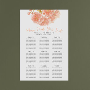 Affiche Poche mariage de fleurs de printemps