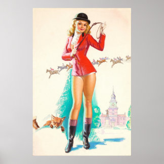 Affiche Poche vintage pour fille