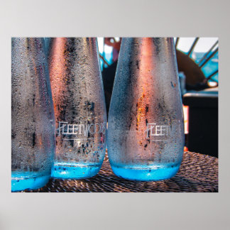 Affiche Pochette de bouteilles d'eau de table Fleetwoods
