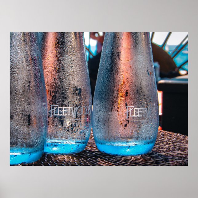 Affiche Pochette de bouteilles d'eau de table Fleetwoods (Devant)