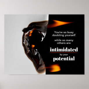 Affiche Pochette d'impression de devis motivante