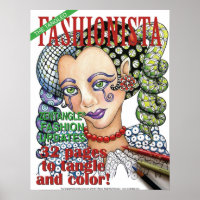 Pochette fashionista en bande