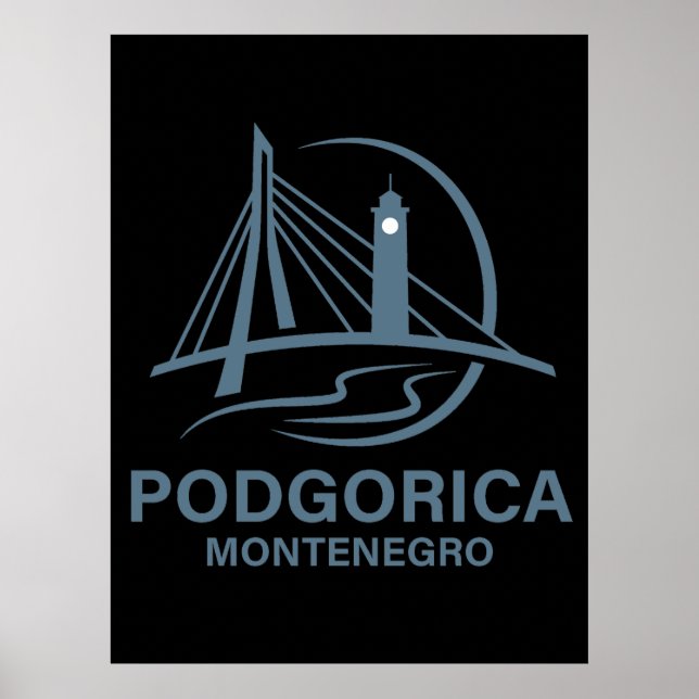 Affiche Podgorica Monténégro Europe (Devant)
