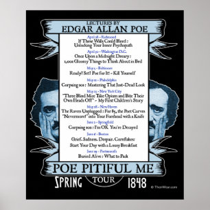 Affiche Poe Pitiant Me" Edgar Allan