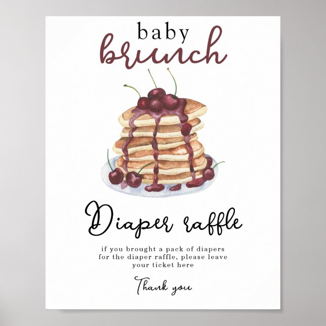 Affiche Poêlons baby shower Déchets Raffin (Devant)