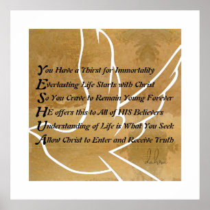 Affiche Poème chrétien Yeshua