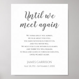 Affiche Poème de célébration de la vie en gris jusqu'à ce 