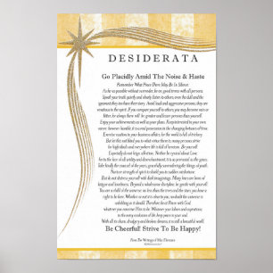 Affiche Poème de desiderata par le concepteur maximum