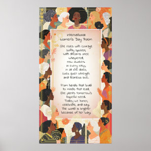 Affiche Poème de la Journée internationale des femmes