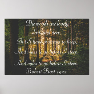 Affiche Poème de Robert Frost
