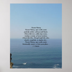 Affiche POÈME D'Histoire Antique SUR PHOTOGRAPHIE