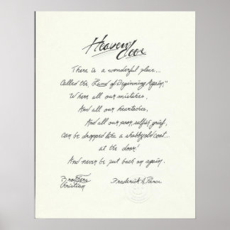 Affiche Poème et art original par Faith Too Faith Missions