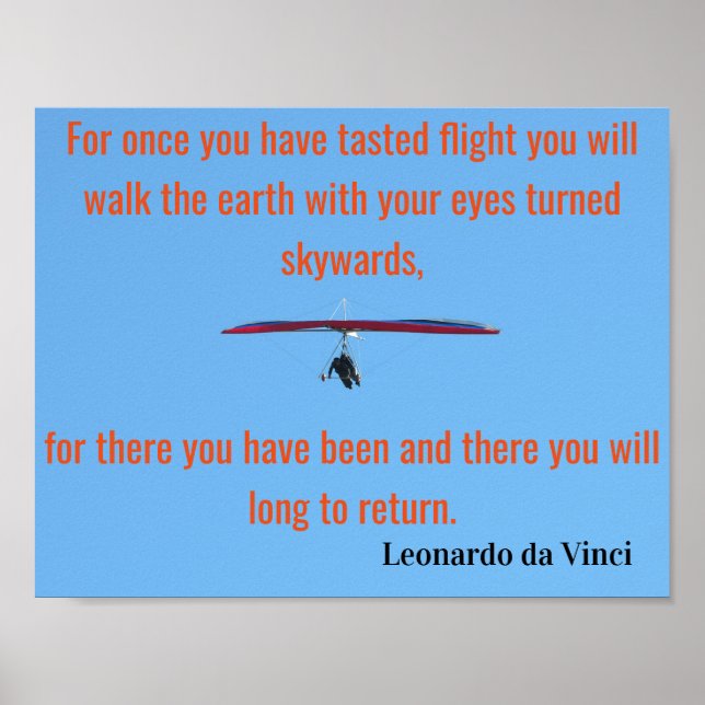 Affiche Poème volant Da Vinci 🚁 ✨ Budget spécial (Devant)