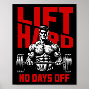 Affiche Poids Bodybuilding Gym Motivation Dire 2