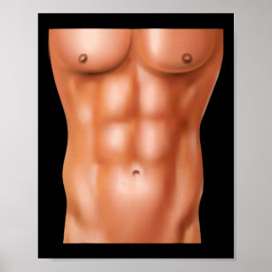 Affiche Poids de la musculation de la musculation six pack
