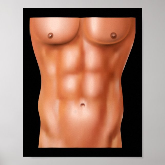 Affiche Poids de la musculation de la musculation six pack (Devant)