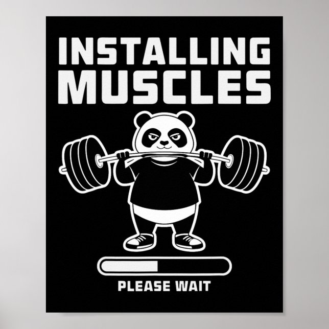 Affiche Poids Installation Muscle Workout Pun Gym We (Devant)