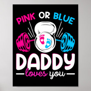 Affiche Poids Sexe Révéler Rose Ou Bleu Papa Lov