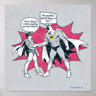Affiche Poignée Batman Et Robin En Perte