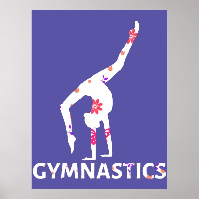 Affiche Poignée d'alimentation à fleurs de gymnastique (Devant)