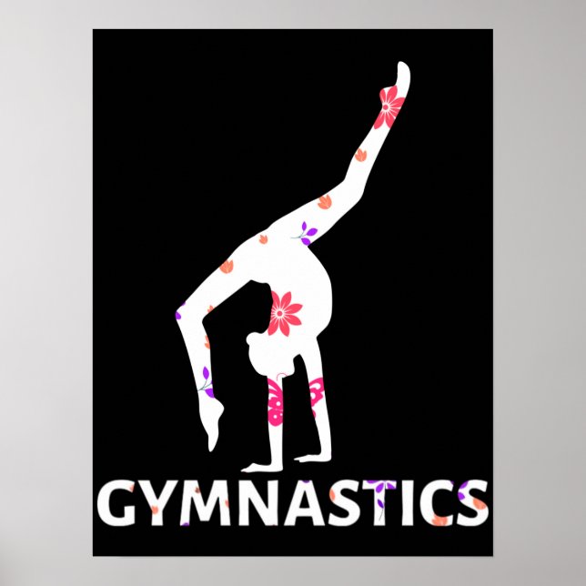 Affiche Poignée d'alimentation à fleurs de gymnastique (Devant)