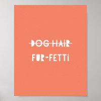 Poils de chien Fourrure-Fetti mignonne Drôle Orang
