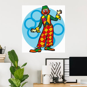 Affiche Poing clown
