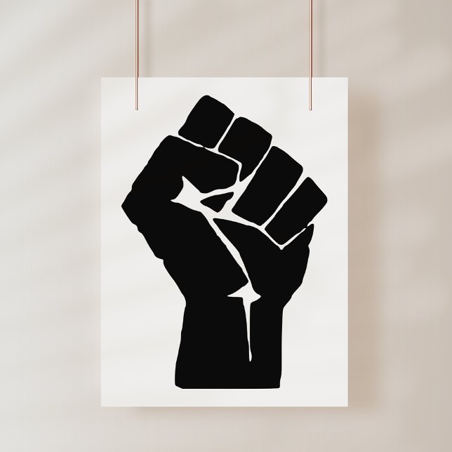 Affiche Poing, Rebelle, Émeute, Résistance, Style Communis (Créateur téléchargé)
